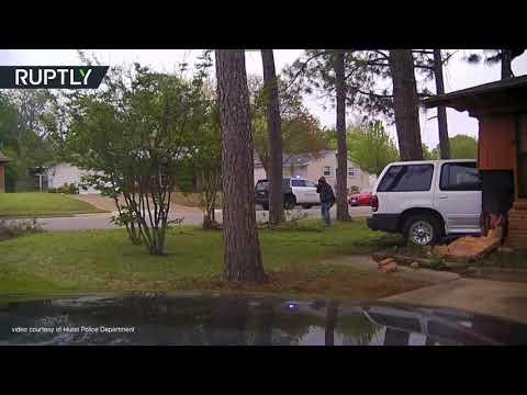 شاهدانفجار هائل داخل منزل في ولاية تكساس الأميركية