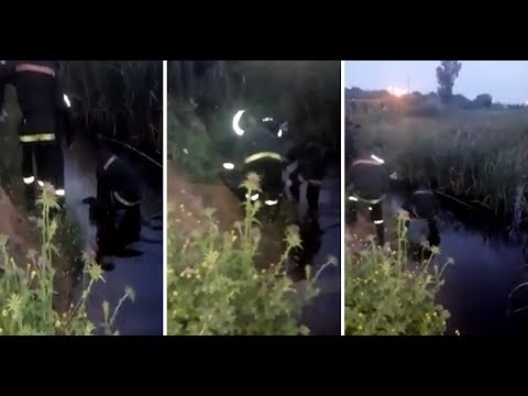 شاهدلحظة العثور على جثة سيدة داخل بركة ماء في فاس