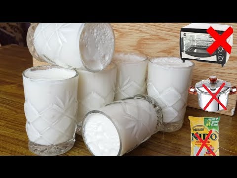 شاهدوصفة جديدة لعمل الزبادي من دون حليب مجفف