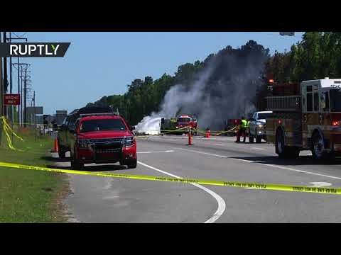 شاهدمقتل 9 عسكريين أميركيين في تحطم طائرة في ولاية جورجيا