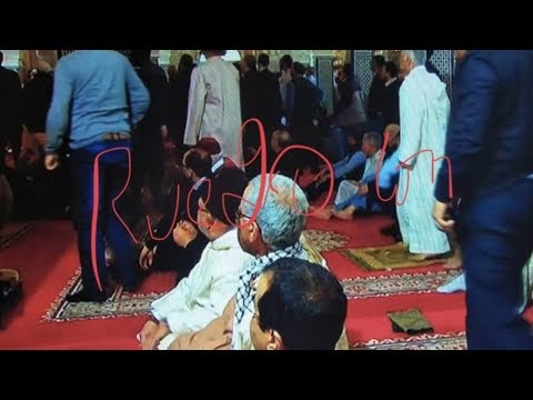 شاهد مهزلة في مسجد حسان في الرباط والتلفزيون يقطع البث