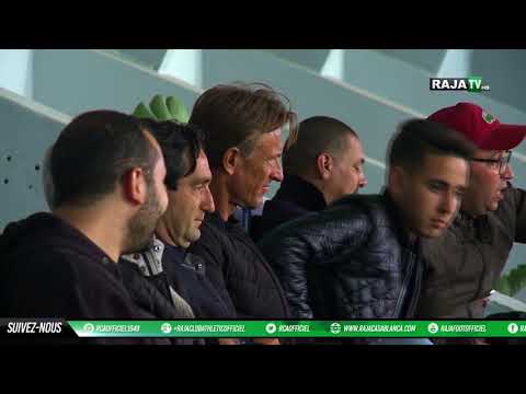 شاهد هيرفي رونار يتابع مباراة الرجاء ونهضة بركان