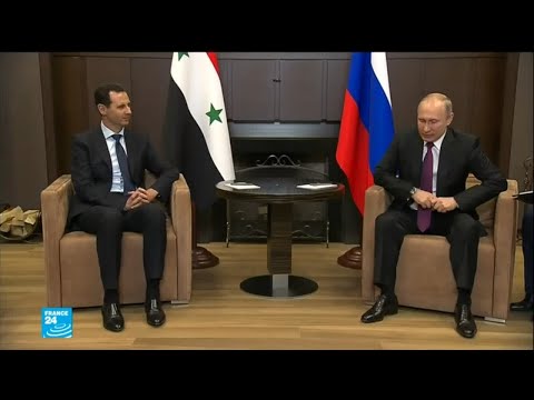 شاهد الرئيس الروسي يستقبل بشار الأسد في سوتشي