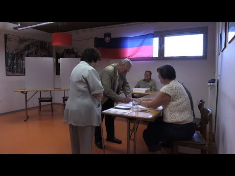 شاهد الناخبون في سلوفينيا يدلون بأصواتهم في الانتخابات البرلمانية