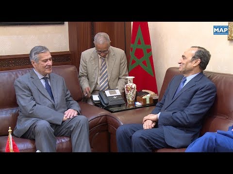 شاهد رئيس مجلس النواب يجري مباحثات مع رئيس برلمان الأنديز