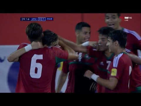 شاهد أهداف مباراة المنتخب الوطني المغربي والأوروغواي
