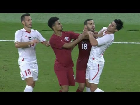 المنتخب القطري يفوز بثلاثية نظيفة الفلسطيني الثلاثاء