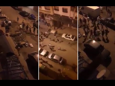 شاهد عصابات مسلحة في مدينة الدار البيضاء