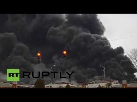 شاهد دخان كثيف يغطي مدينة لويزفيل الأميركيّة