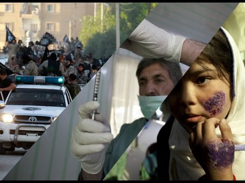 شاهد بالفيديو وباء اللشمانيا يضرب داعش في مدينة الرقة