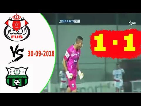 شاهد أهداف مباراة الفتح الرياضي ويوسفية برشيد