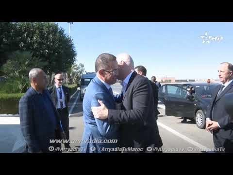 لحظة وصول جياني إنفانتينو إلى مراكش