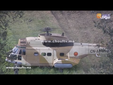 شاهد  تفاصيل سقوط طائرة حربية تابعة للدرك الملكي في تاونات