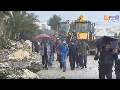 شاهد  وفاة تلميذين بعد سقوط سور مؤسسة تعليمية عليهم في فاس