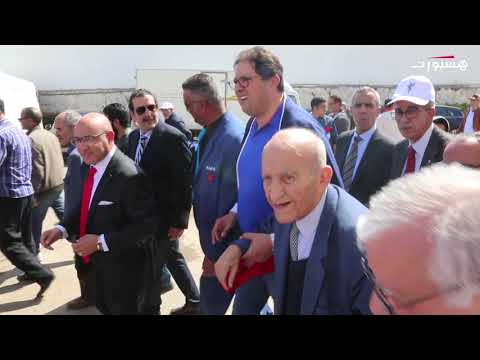 شاهد عبد الرحمن اليوسفي يشهد انطلاق مباراة الاتحاد البيضاوي والوجدي