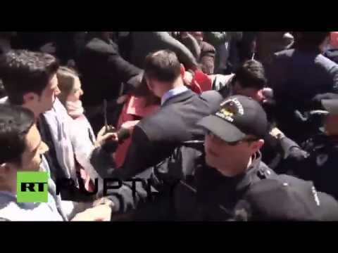 شاهداعتقال 18 متظاهرًا أثناء احتجاج في أنقرة