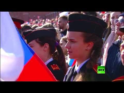 شاهد مظاهر احتفالات موسكو بعيد العمال العالمي