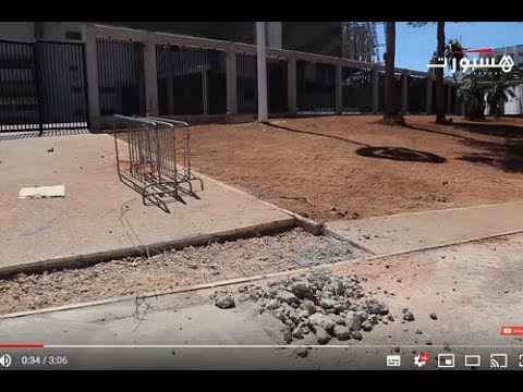 شاهد الإهمال يضرب ملعب محمد الخامس يوم افتتاحه المزعوم