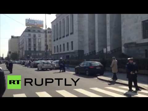 شاهد موقع إطلاق النار داخل محكمة في ميلان