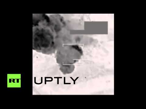 شاهد تدمير آلية عسكرية لـ داعش قرب تلعفر العراقية