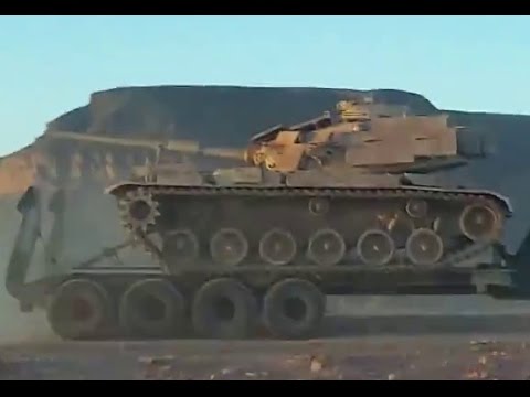 شاهد نقل دبابة m60 patton مغربية