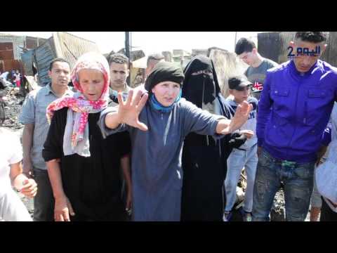 شاهد احتجاجات الأهالي بعد احتراق منازلهم في الدار البيضاء