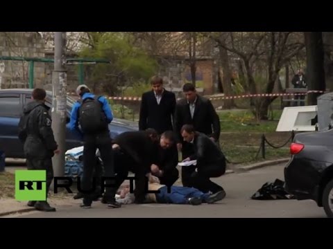 شاهد اغتيال صحافي أوكراني معارض