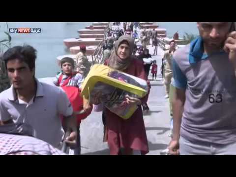 بالفيديو نظام الكفيل يمنع دخول آلاف النازحين إلى بغداد