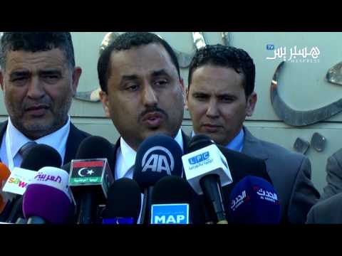 بالفيديو مؤتمر صحافي للوفد الليبي في المغرب