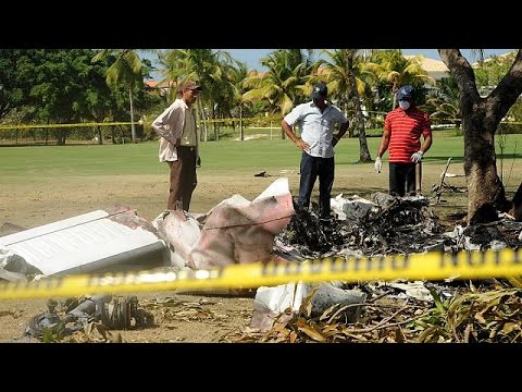 فيديو مقتل 7 أشخاص إثر تحطم طائرة شرق الدومينيكان