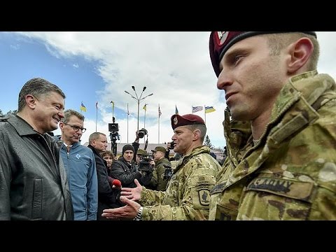 بالفيديو انطلاق التدريبات الأميركية للقوات الأوكرانية