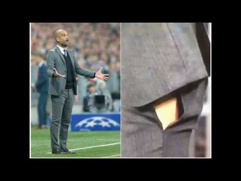 شاهد لحظة تمزق بنطال الإسباني غوارديولا