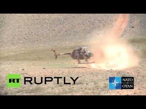 شاهد أفغانستان تستعرض إمكانيات مروحياتها الجديدة