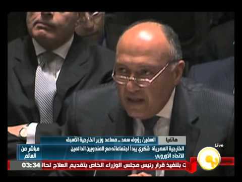 شاهد شكري يبدأ اجتماعاته مع المندوبين الدائمين للاتحاد الأوروبي