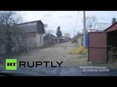 شاهد حريق مخزن للألعاب النارية في روسيا