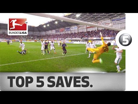 بالفيديو نوير على رأس أفضل 5 تصديات فى أسبوع البوندزليجا