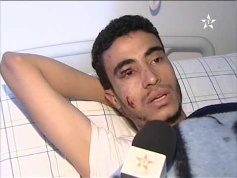 شاهد مُصابي حادث سير ببرشيد