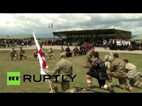 تدريبات عسكرية أمريكية جورجية قرب تبيليسي