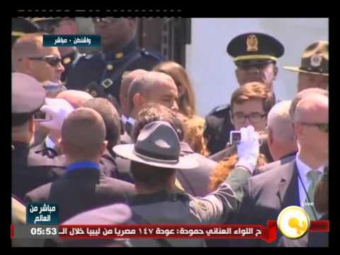 بالفيديو أوباما يشارك في مراسم إحياء ذكرى ضباط السلام الوطني