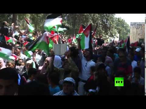 بالفيديو مسيرات حاشدة في القدس للتعبير عن التمسك بالأرض والوطن