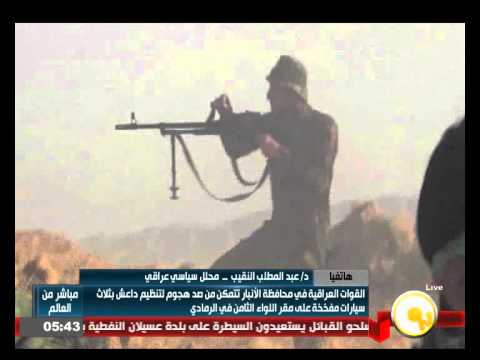 بالفيديو النقيب يؤكد استيلاء داعش على ثلثي الرمادي