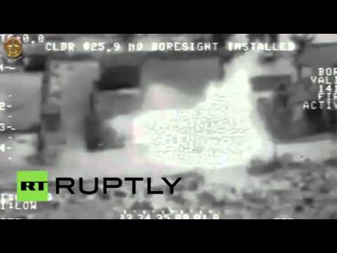 بالفيديو مشاهد لسلسلة من الضربات الجوية ضد داعش