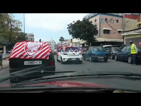 فيديو طريق مركب محمد الخامس قبل مباراة wac vs ock botola 18