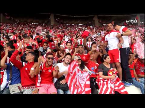 بالفيديو ملعب محمد الخامس يشتعل بفرحة البطولة الحمراء