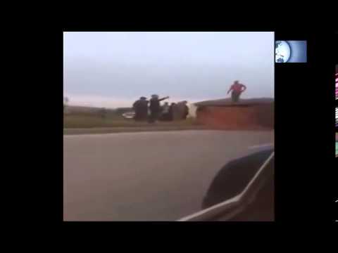 انقلاب شاحنة في مدينة سلا