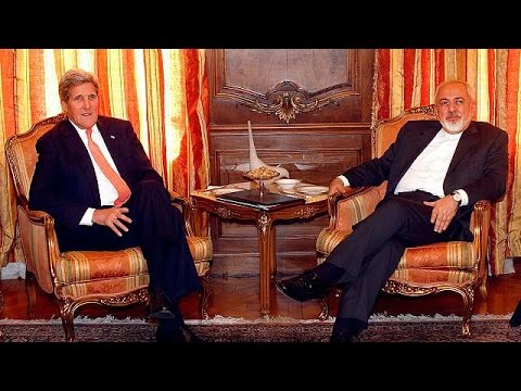 بالفيديو لقاء بين كيري وظريف في جنيف