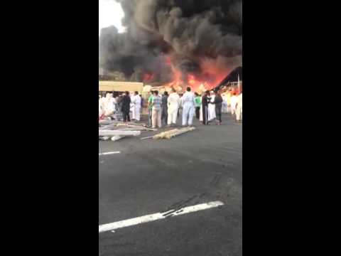 بالفيديو حريق في محطة بترول إينوك في دبي