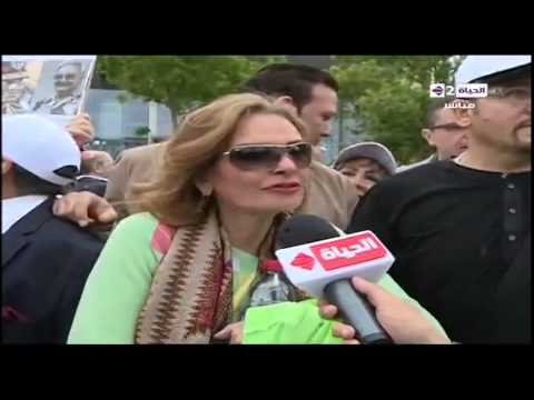 بالفيديو لقاء يجمع شريف بركات مع الفنانة يسرا