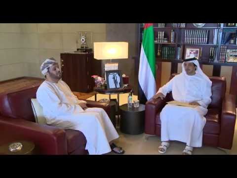 شاهد رسالة من وزير الديوان العماني لمنصور بن زايد