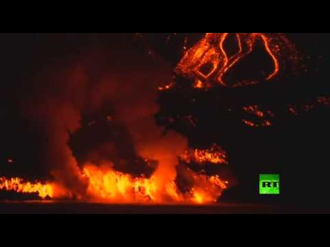 شاهد نشاط بركان وولف في أكبر جزر غالاباغوس